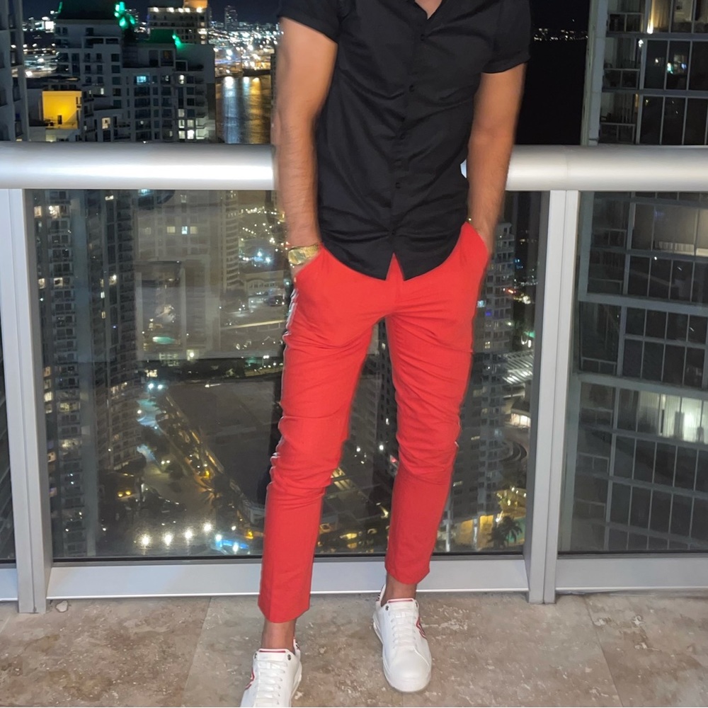 men’s slim dress pant